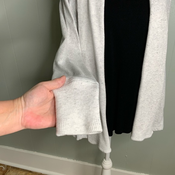 Talbots Light Gray Terry Cardigan With Pockets M - Picture 7 of 16